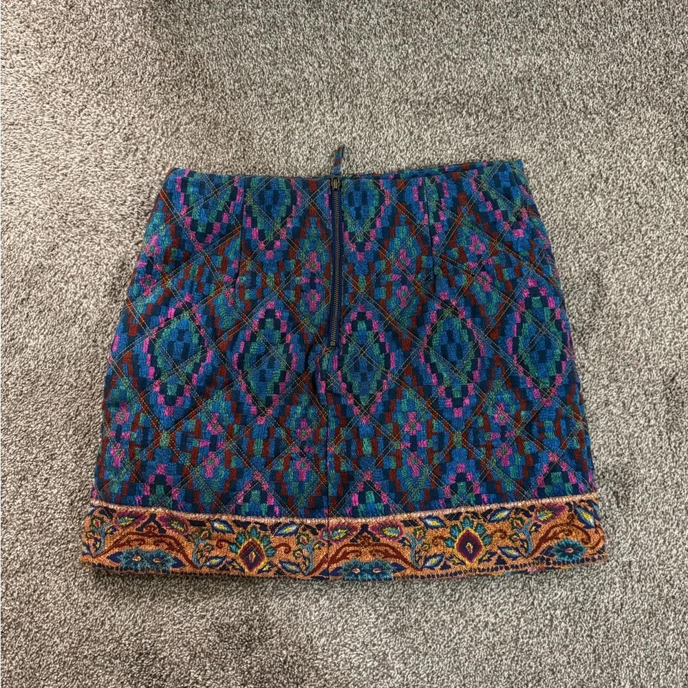 FARM Rio Blue and Pink Mini Skirt - Picture 3 of 10